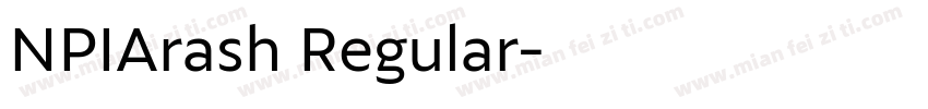 NPIArash Regular字体转换